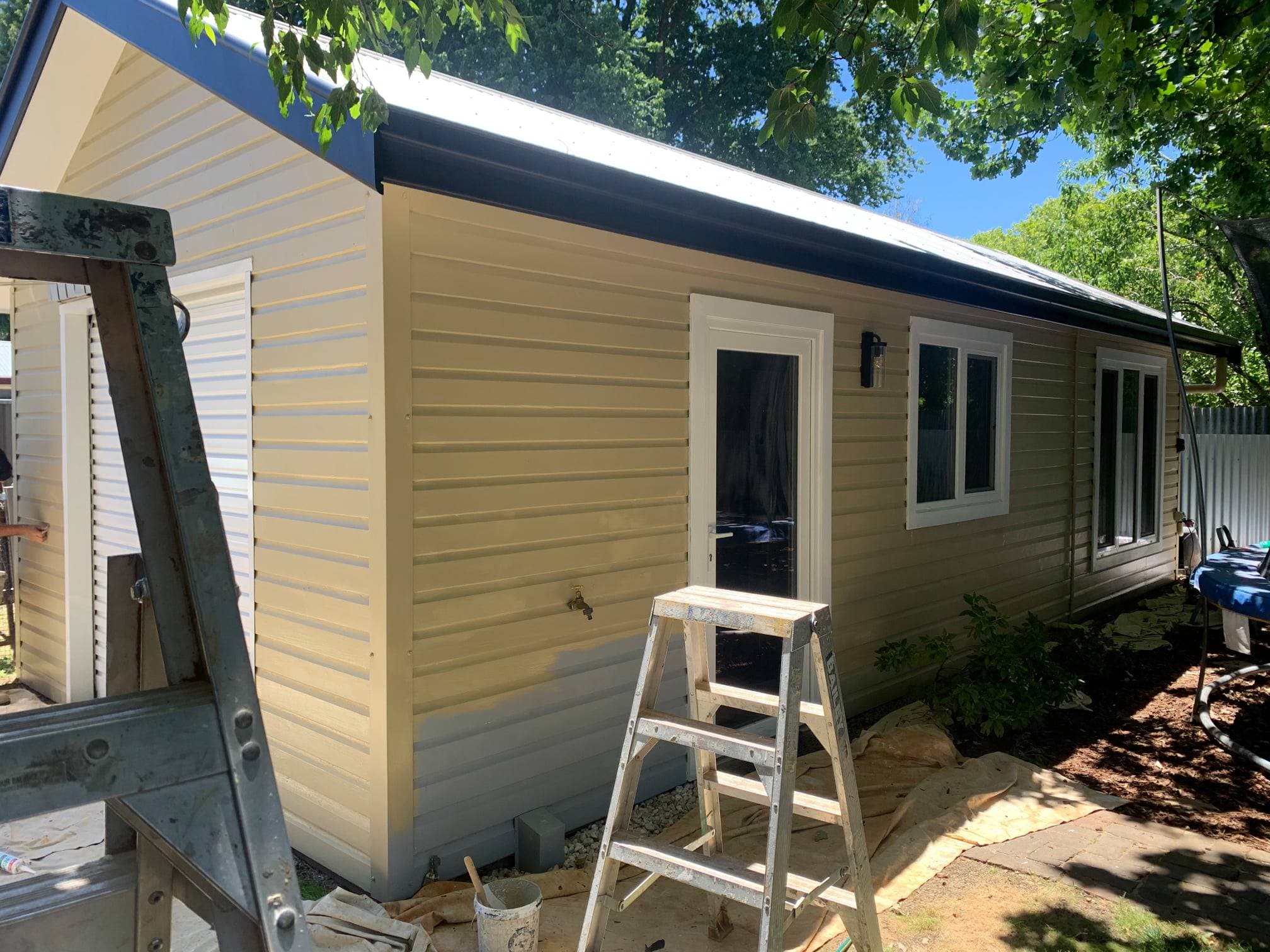 Shed painting side view