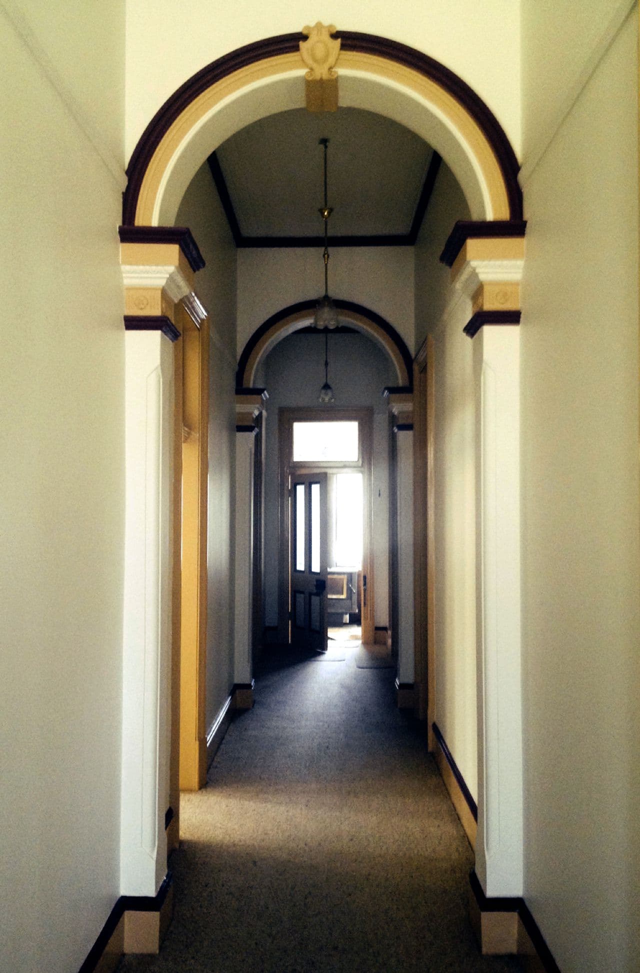 Heritage hallway ornate arches
