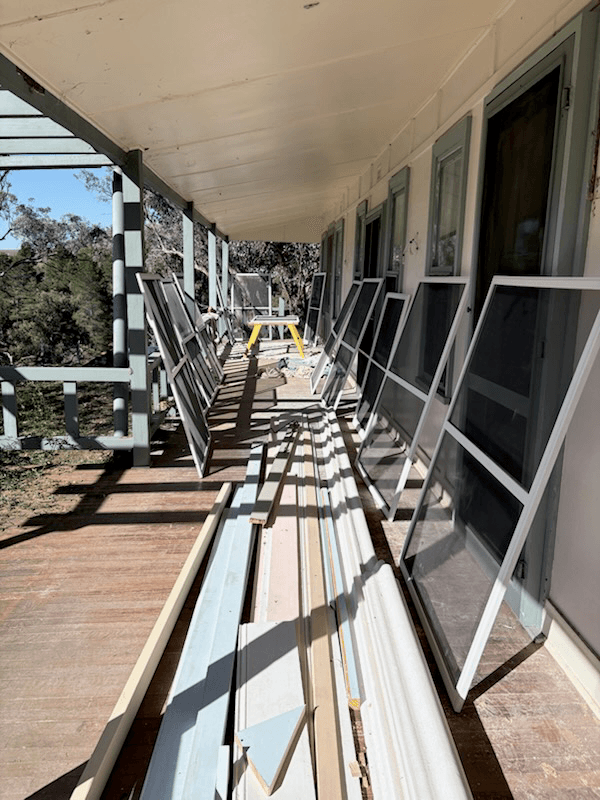Verandah timber deck preparation